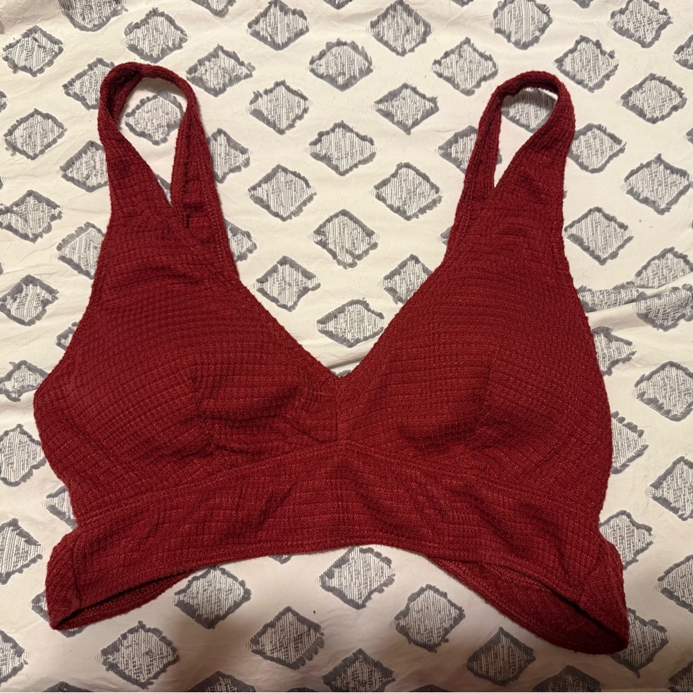 Hollister Gilly Hicks Burgundy Bralette